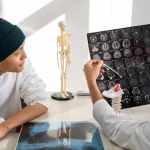 الأشعة المقطعية بالصبغة على المخ